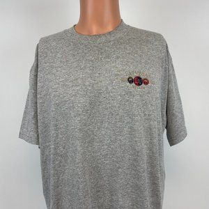 Las Vegas Nevada Embroidered T Shirt Vtg 90s Grey Size XL